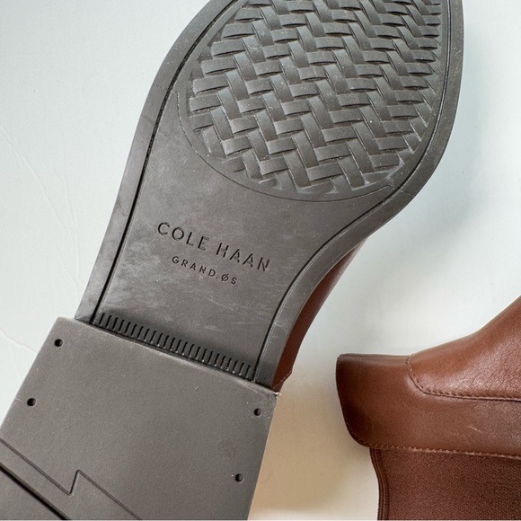 Cole Haan Reid Chestnut Brown Waterproof Leather Boots 10.5 - Picture 8 of 10